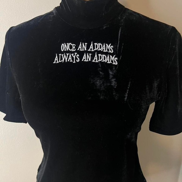 Killstar Allergic to color velvet top size small NWT wednesday adams collab - Picture 2 of 4